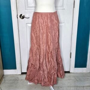J Jill Vintage Dusty Rose Long  Skirt in a bag Size 4